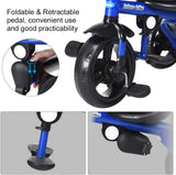 Triciclo infantil 4 en 1 con manija de empuje ajustable