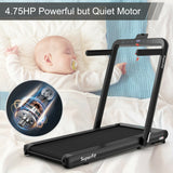 Cinta de correr plegable 2 en 1 de 4.75 HP con control remoto por aplicación