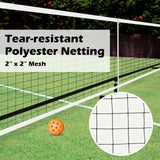 Sistema de red de pickleball portátil de 22 pies con bolsa de transporte para juegos interiores y exteriores