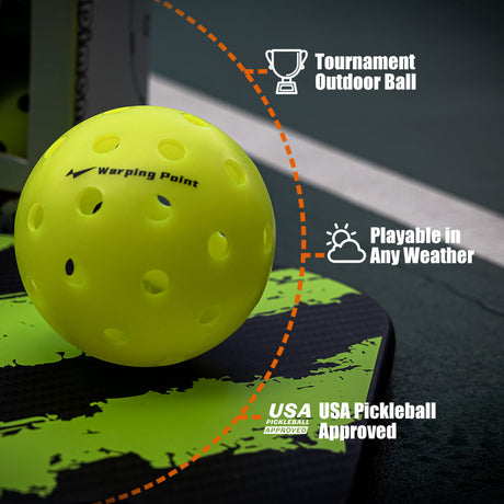 Pelotas de Pickleball Ascent Outdoor Tournament