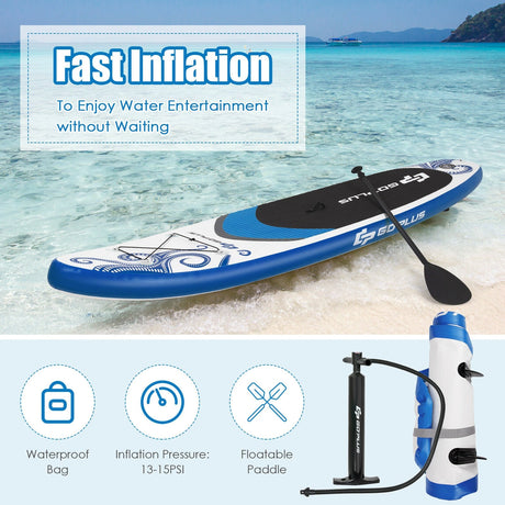 Tabla de paddle inflable de 11 pies con bolsa de transporte