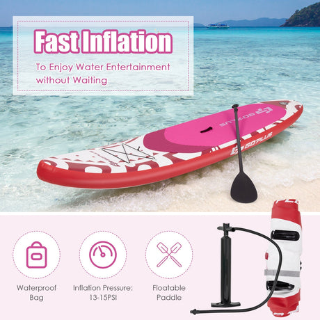 Tabla de paddle hinchable y ajustable de 3,23 m con bolsa de transporte
