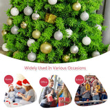 Árbol de Navidad artificial nevado con soporte metálico