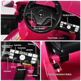 Coche montable de 12 V para niños con control remoto y luces