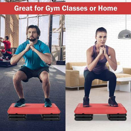 Plataforma de ejercicios aeróbicos ajustable de 29 pulgadas