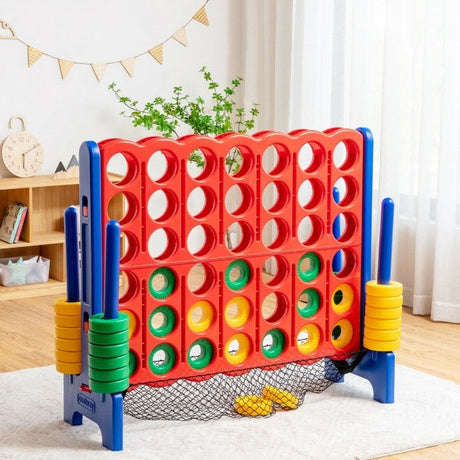Juego Gigante 4 en raya con almacenamiento de red - Azul