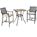 Mesa de bar cuadrada para patio/jardín