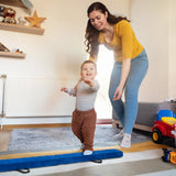 Barra de equilibrio portátil plegable de 7 pies con asas para gimnastas