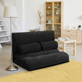 Sofá cama reclinable de 6 posiciones con 2 almohadas