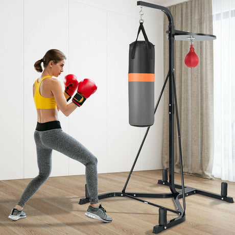 Soporte de Boxeo de Alta Resistencia con Saco de Boxeo