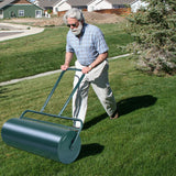 24 x 13 Inch Tow Lawn Roller Water Filled Metal Push Roller