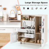 Juego de cocina de juguete de simulación vintage para niños con dispensador de agua