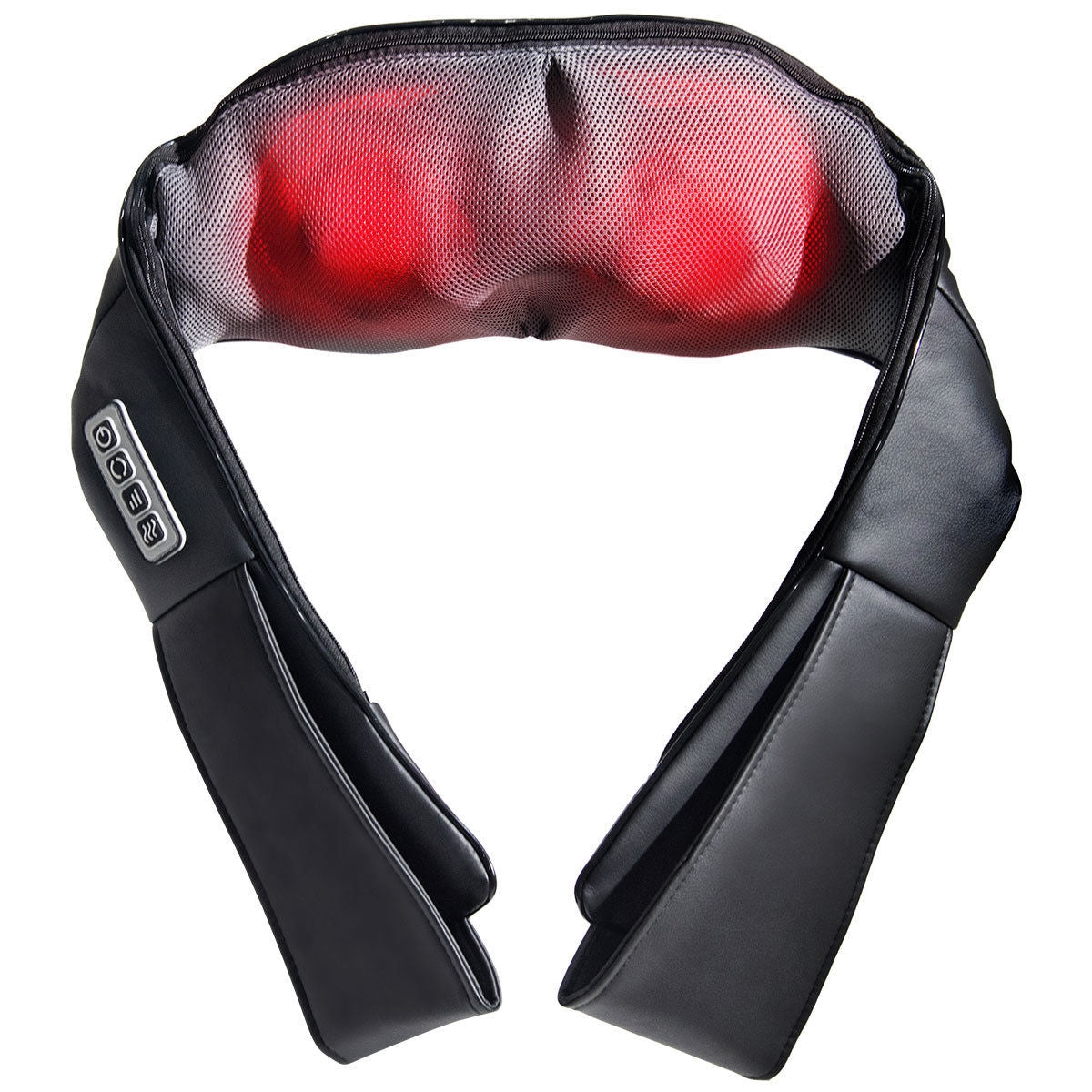 Masajeador eléctrico de hombros, espalda y cuello con función de calor y correas