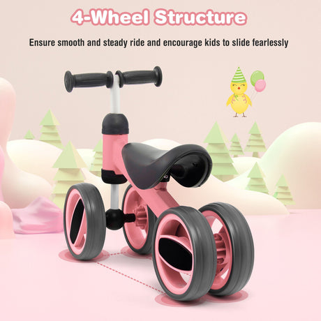 Bicicleta de equilibrio de 4 ruedas para bebé