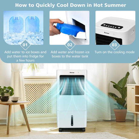 Enfriador de Aire 3 en 1 – Ventilador y Humidificador con Control Remoto
