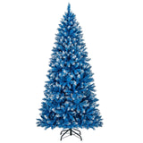 Árbol de Navidad artificial de 6/7/8/9 pies con 767 puntas de ramas nevadas