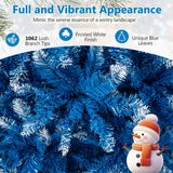 Árbol de Navidad artificial de 6/7/8/9 pies con 767 puntas de ramas nevadas