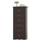 6 Drawers Chest Dresser Clothes Storage Bedroom Furniture Cabinet
