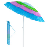6 Feet Thatched Patio Umbrella with Tilt Design and Carrying Bag