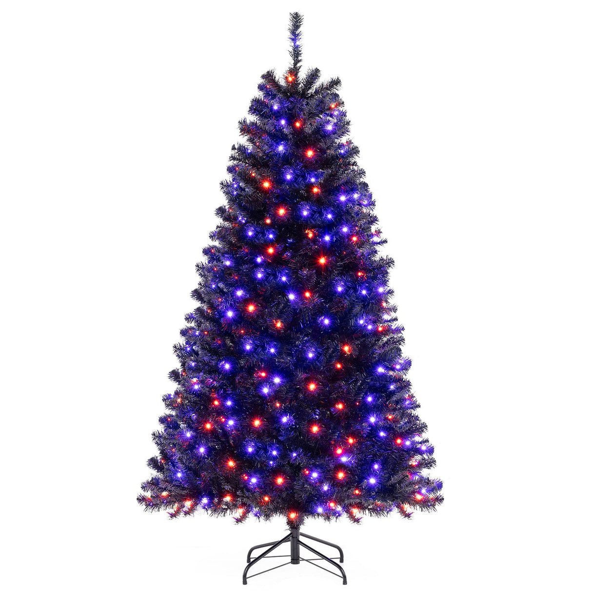 Árbol de Navidad Artificial de 6/7/8 Pies con 6 Modos de Iluminación y Sonidos Escalofriantes