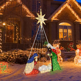 Pesebre Iluminado de 6 Pies con 240 Luces LED