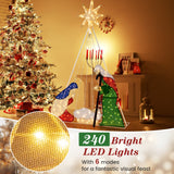 Pesebre Iluminado de 6 Pies con 240 Luces LED
