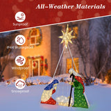 Pesebre Iluminado de 6 Pies con 240 Luces LED