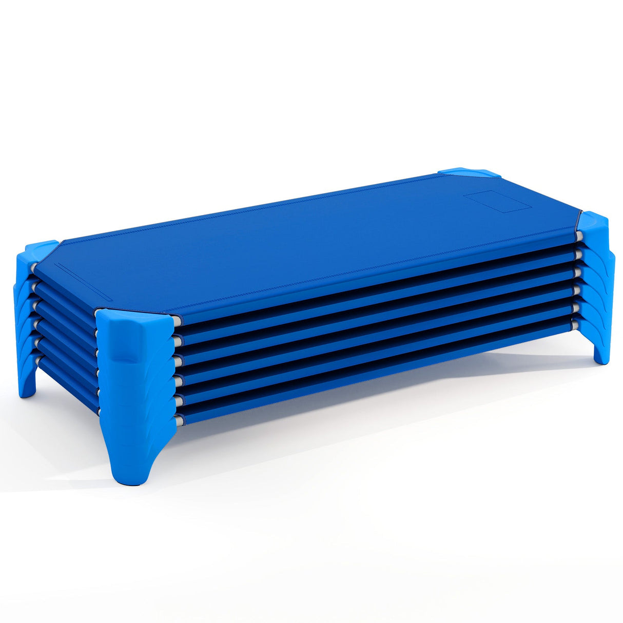 Cunas apilables portátiles de 6 unidades para guardería, cama para niños de 52 pulgadas