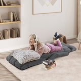 Sillón de suelo ajustable de 6 posiciones con reposabrazos y reposapiés ajustables