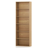 6-Tier Bookcase with 6 Open Shelves and Anti-Toppling Kits