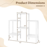 Estanterías modulares de plástico de 6 niveles para salón y cocina