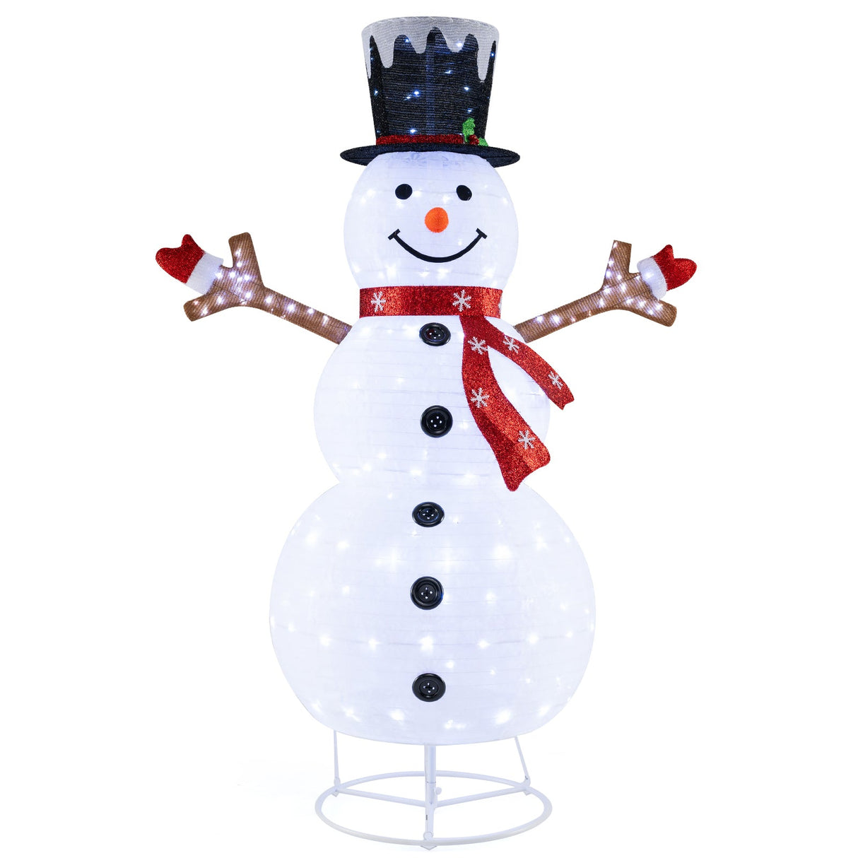 Pre-Lit Pop-up Christmas Decoration with 180 Cold White LED Lights
