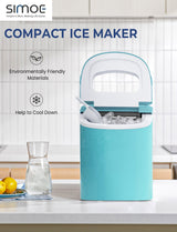 Mini máquina eléctrica portátil y compacta para hacer hielo