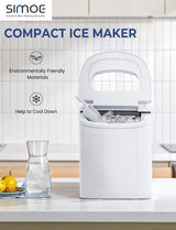 Mini máquina eléctrica portátil y compacta para hacer hielo