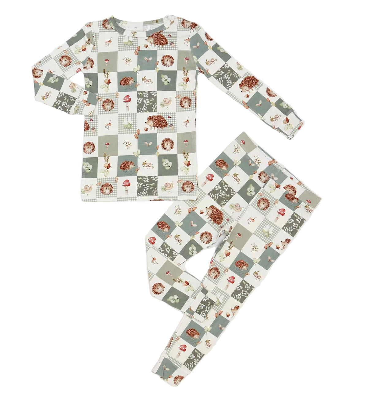 Pijama de bambú de 2 piezas Harvest Hedgehogs