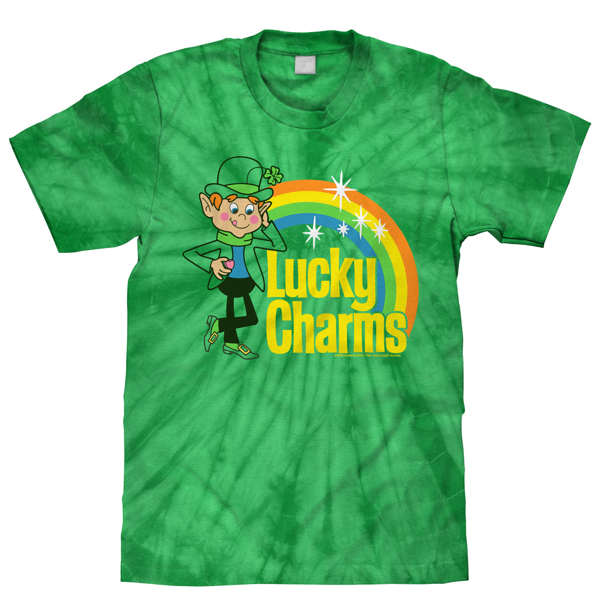 Lucky Charms Tie Dye T-Shirt - Kelly Green Tie Dye