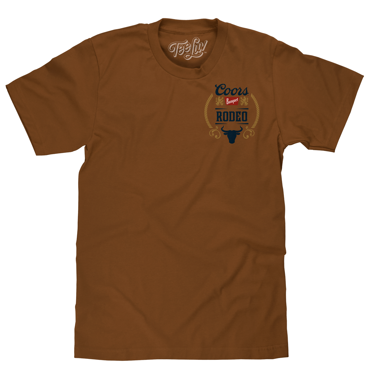 Coors Banquet Rodeo Bull Beer Front and Back T-Shirt