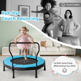 Trampolín de 40 pulgadas para niños, trampolín de fitness para interiores y exteriores