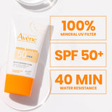 Avène Colored Sunscreen SPF 50+ - Perfect for Dry Skin | 50 ml
