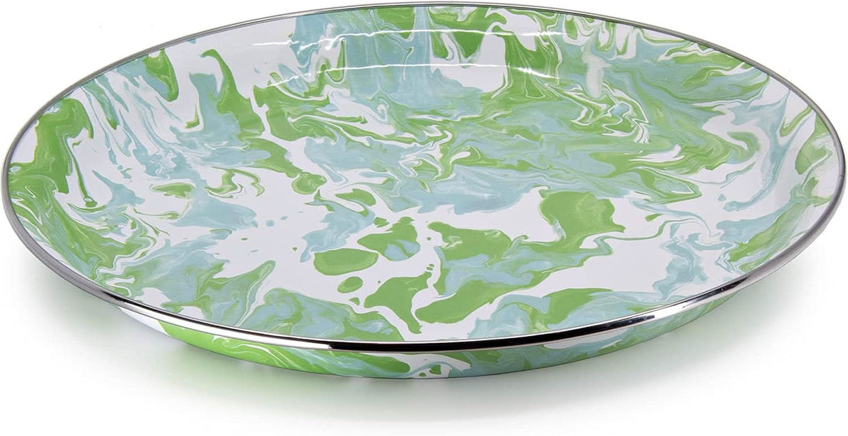 Golden Rabbit Enamelware Modern Monet Large Tray
