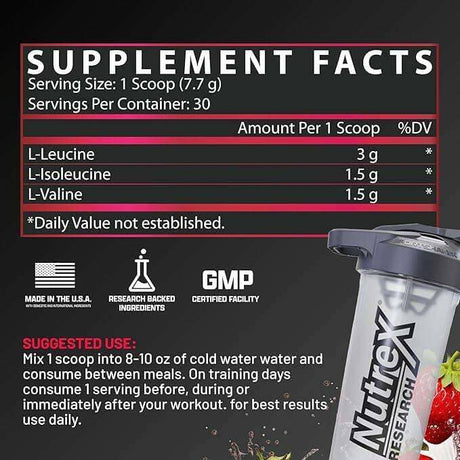 Nutrex BCAA 6000 Recuperación, 30 Dosis