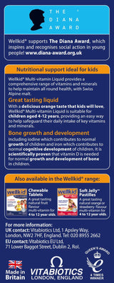 Vitabiotics Wellkid Immune Liquid 150ml Orange Flavored