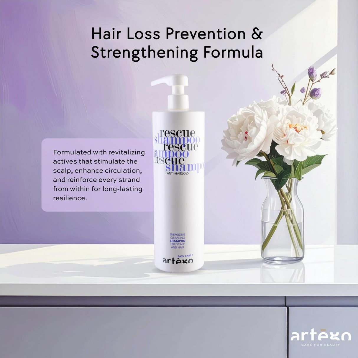 Artego Easy Care Rescue Hair Loss Preventing Shampoo - 1000ml | Professional