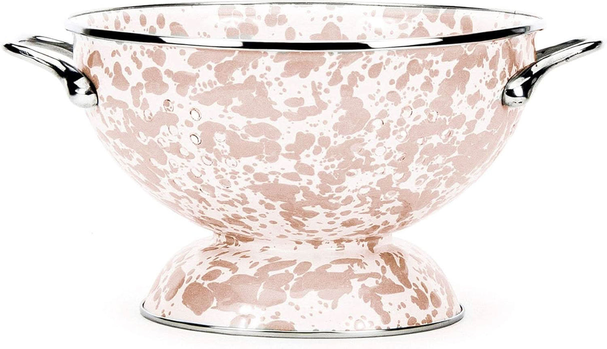 Golden Rabbit Enamelware Medium Colander 3 Quart
