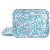 Golden Rabbit Enamelware Quarter Sheet Trays - Set of 2