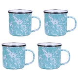 Golden Rabbit Enamelware - Set of 4 - 12oz Mugs