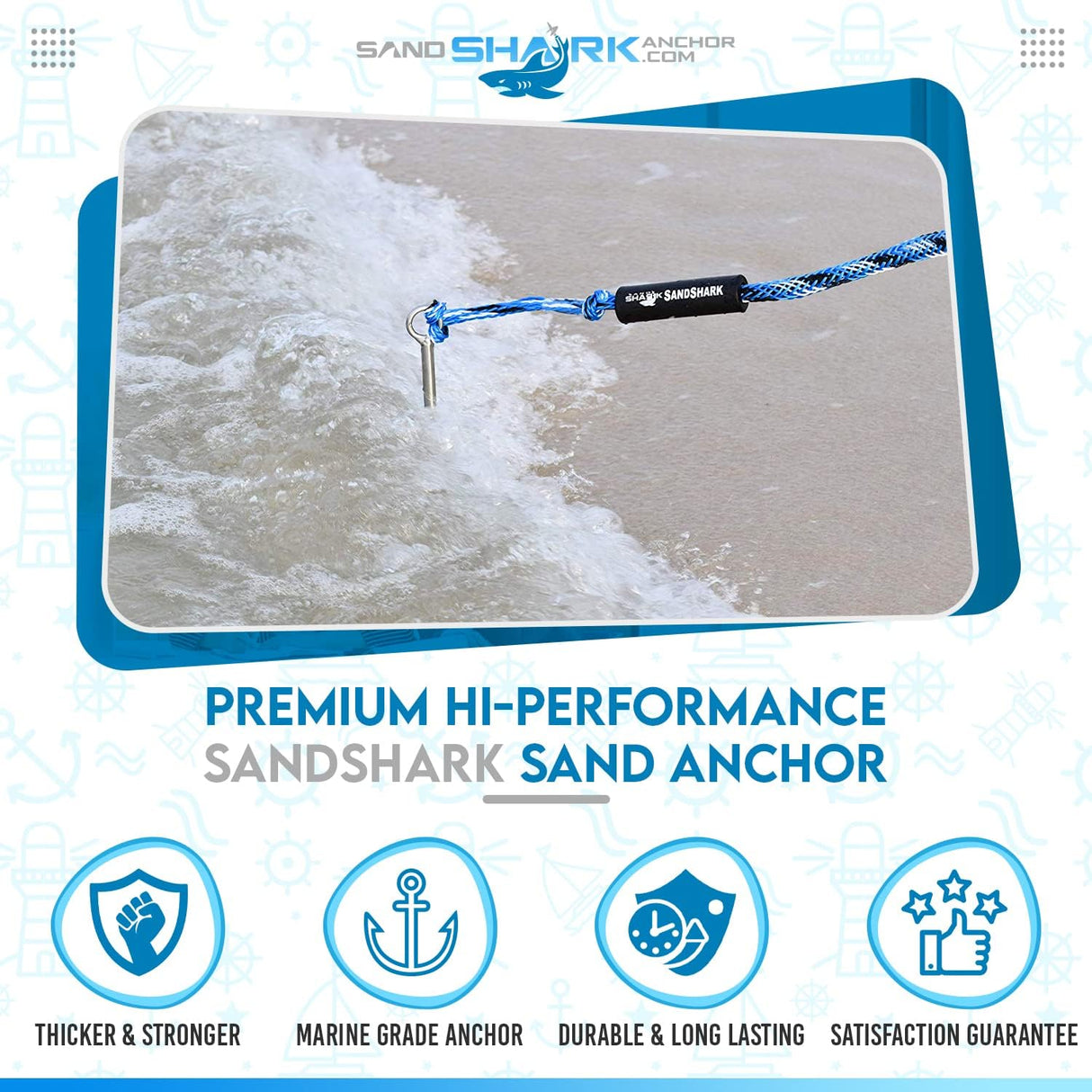 Lite 18 Anchor – Reliable, Portable Anchor for Jet Ski, Kayak, Small Boats