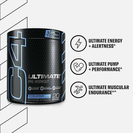 Cellucor C4 Ultimate Pre-Entrenamiento, 20 Dosis