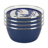 Golden Rabbit Enamelware Salad Bowls - Set of 4