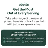 Ocean Cold-Pressed Black Seed Oil - 150ml Natural Health Supplement for Holistic Wellness